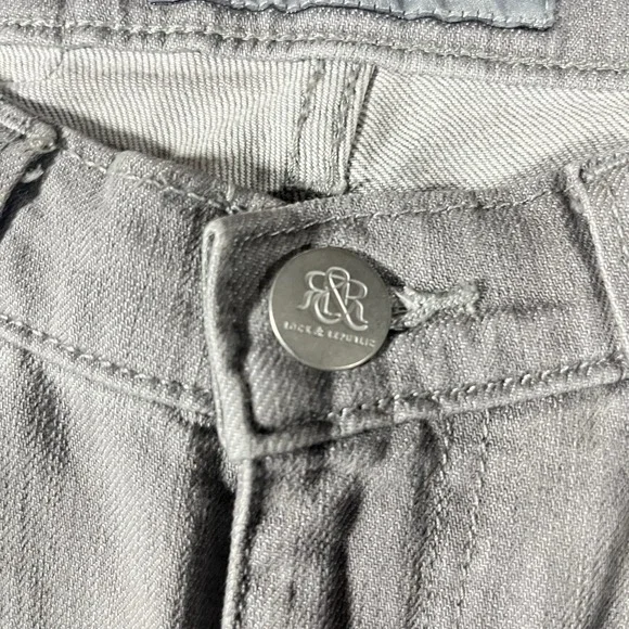 Rock & Republic Womens Hamburg Jeans Gray Denim Size 0 - Picture 4 of 15